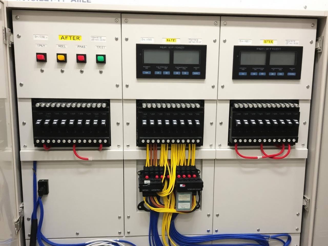 Industrial panel rebuild — after